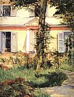 Eduard Manet Wall Art - The house at Rueil